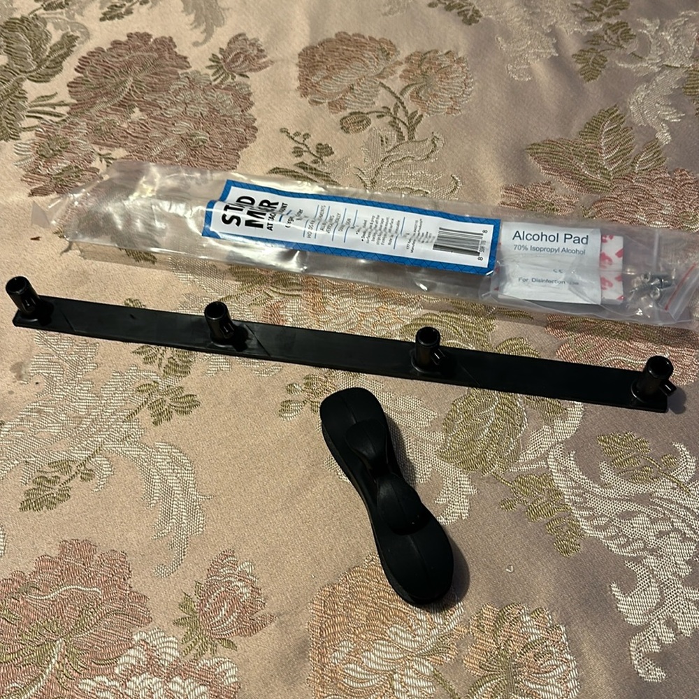 Attachment holder for stand mixer and cord winder.